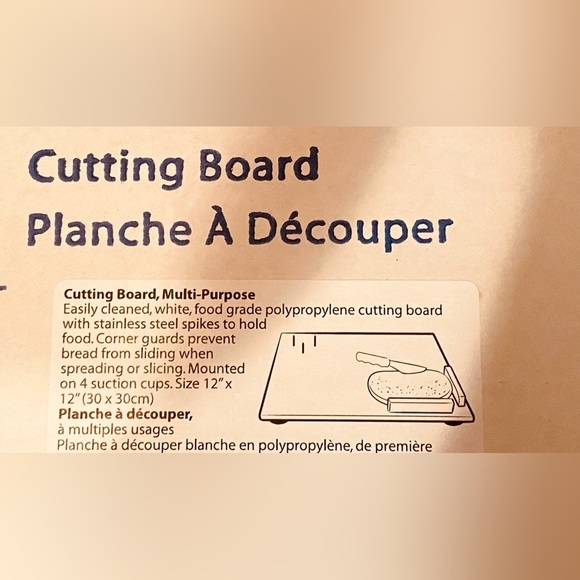 👨🏻🦼➡️Helping 🙌 🧅CuttingBoard🥖w/SSProngs+Raised Edges- 4 Disabled Friends - Picture 4 of 16